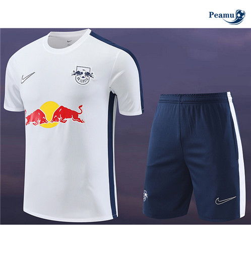 Fornire Maglia Calcio RB Leipzig + Pantaloncini Bianco 2024-2025