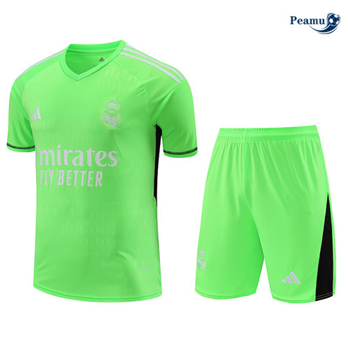 Sconto Maglia Calcio Real Madrid goalkeeper + Pantaloncini verde 2024-2025