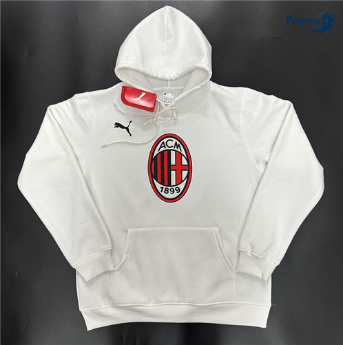 Nuovo Giacca con cappuccio AC Milan Bianco 2024-2025