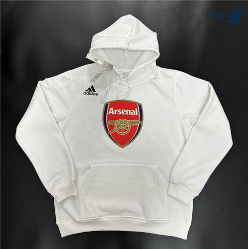 Nuovo Giacca con cappuccio Arsenal Bianco 2024-2025