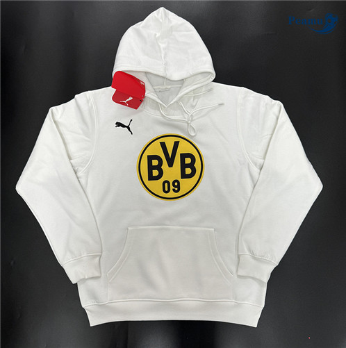 Acquista Giacca con cappuccio Borussia Dortmund Bianco 2024-2025