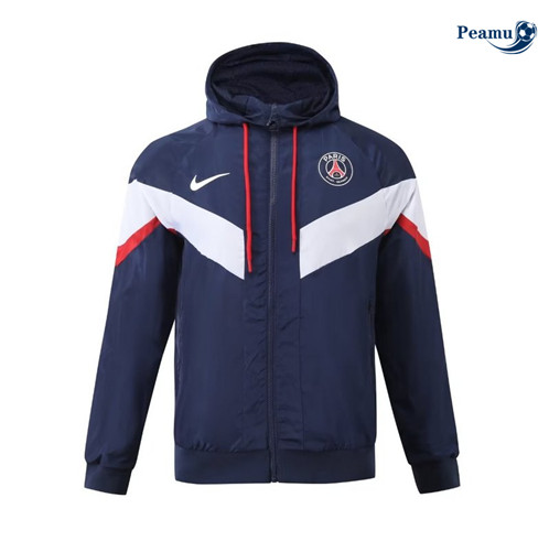 Grossista Giacca a vento Paris PSG blu navy 2024-2025
