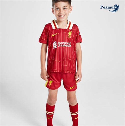 Scelta Maglia Calcio Liverpool Bambino Prima Rosso 2024-2025