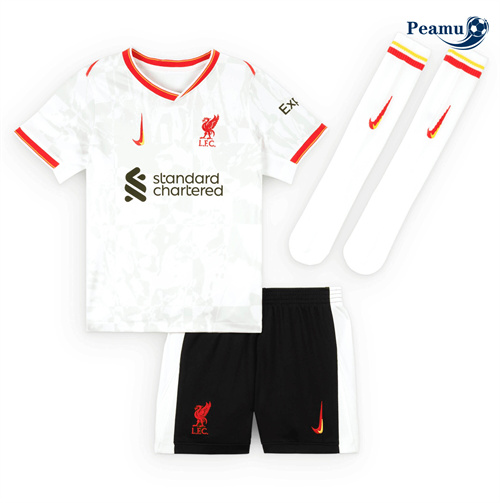 Acquista Maglia Calcio Liverpool Bambino Terza grigio 2024-2025