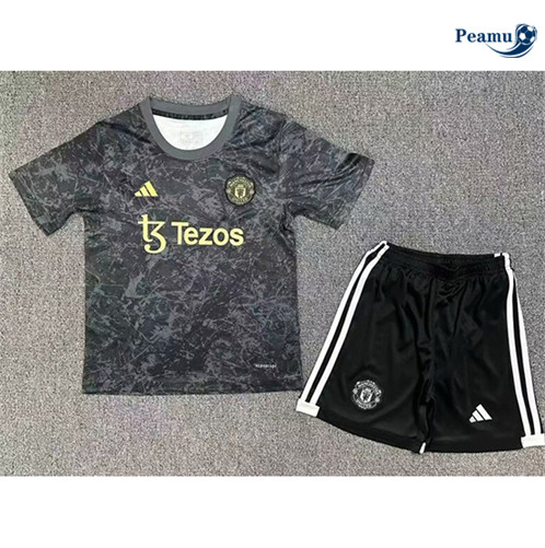 Creare Maglia Calcio Manchester United Bambino Stone Rose/grigio 2024-2025