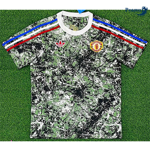 Negozio Maglia Calcio Manchester United co-signed verde/grigio 2024-2025