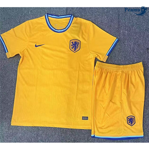 Vendere Maglia Calcio Paesi Bassi Bambino Giallo 2024-2025