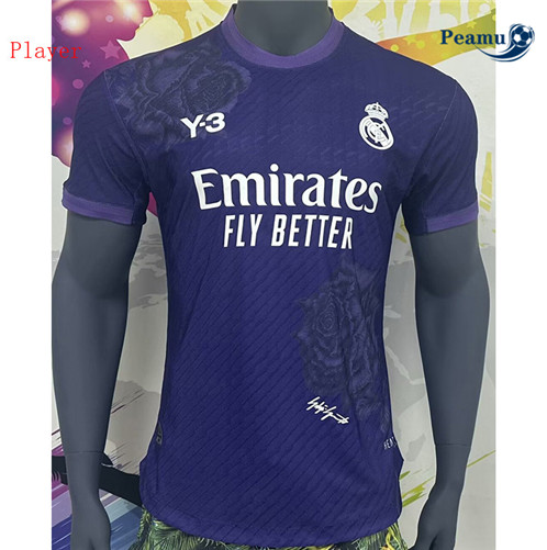 Nuovo Maglia Calcio Player Real Madrid Y3 púrpura 2024-2025