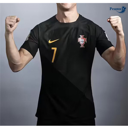 Vendita Maglia Calcio Portogallo Nero 2023-2024