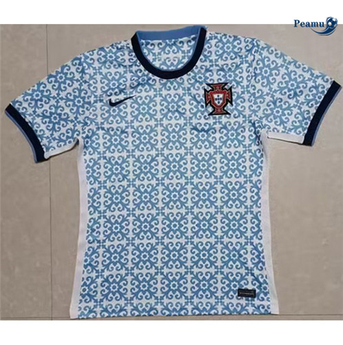 Saldi Maglia Calcio Portogallo Blu 2023-2024