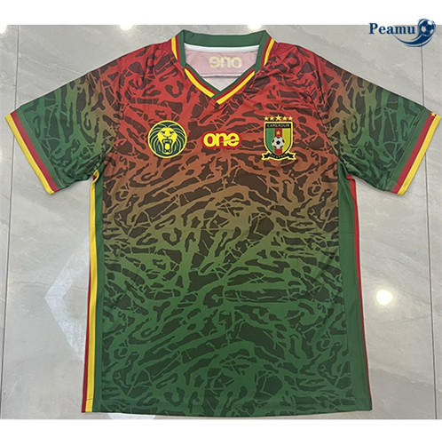 Collezione Maglia Calcio Camerún Edizione speciale Rosso/verde 2024-2025