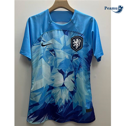 Promozionale Maglia Calcio Paesi Bassi blu 2024-2025
