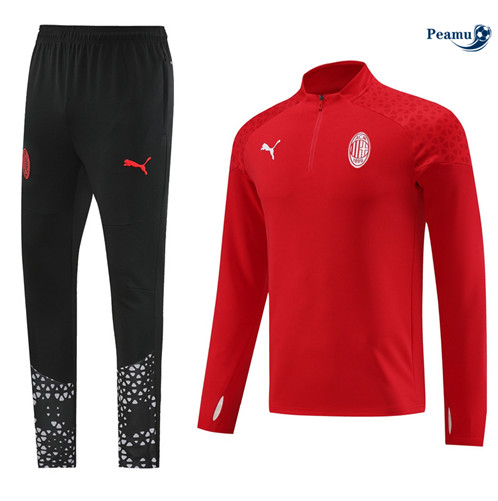 Collezione Tuta Calcio AC Milan rossetto 2024-2025