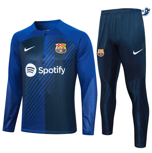 Vendita Tuta Calcio Barcellona Blu 2024-2025