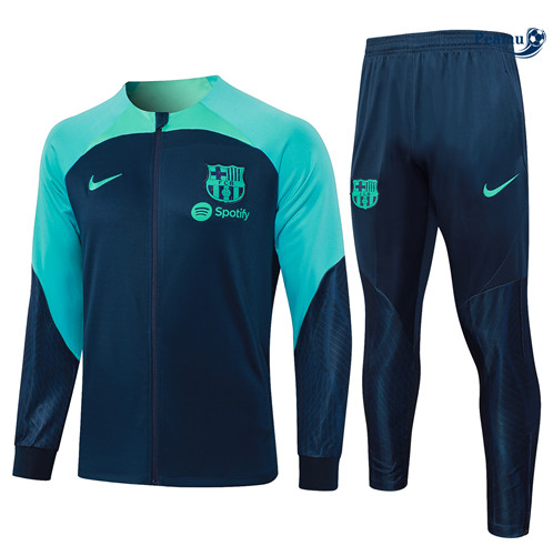 Saldi Tuta Calcio giacca Barcellona Blu Reale 2024-2025