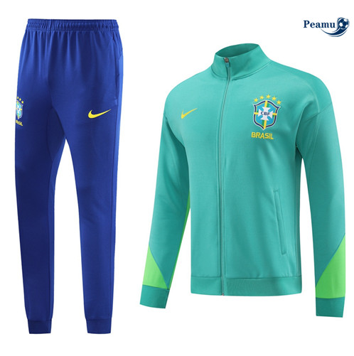 Vendita Tuta Calcio giacca Brasile Blu 2024-2025