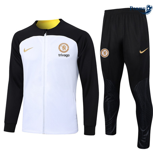 Vendita Tuta Calcio - Giacca Bambino Chelsea Bianco 2024-2025