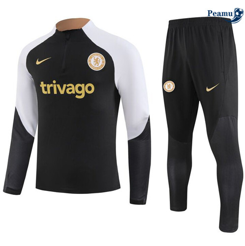 Saldi Tuta Calcio Bambino Chelsea Nero 2024-2025