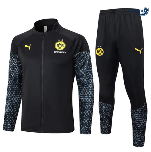 Nuovo Tuta Calcio giacca Dortmund Nero 2024-2025