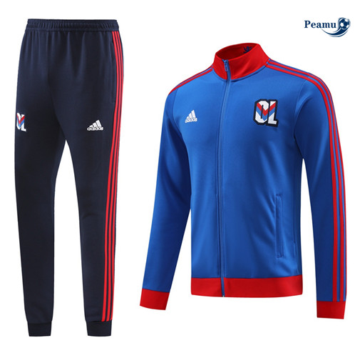 Nuove Tuta Calcio giacca Lyon Blu 2024-2025