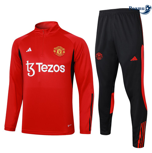 Sconto Tuta Calcio Bambino Manchester United kit rossetto 2024-2025