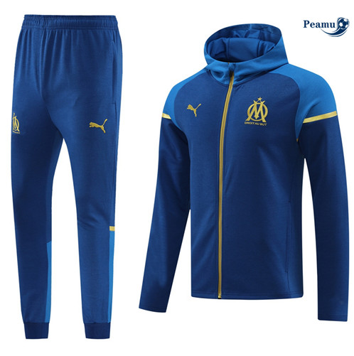 Sconto Tuta Calcio - Felpa con cappuccio Marsiglia Blu 2024-2025