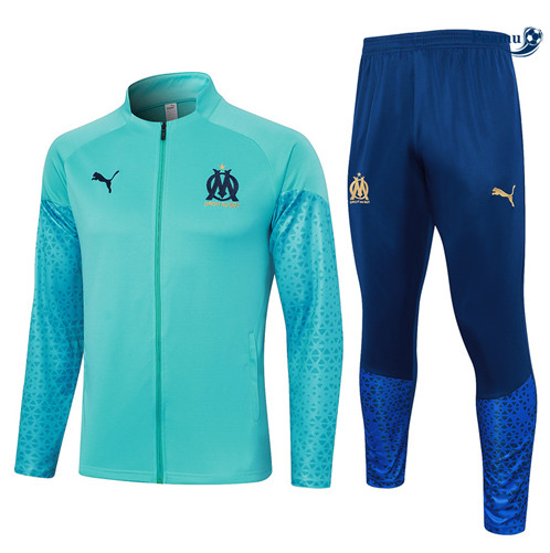 Creare Tuta Calcio giacca Marsiglia Blu 2024-2025