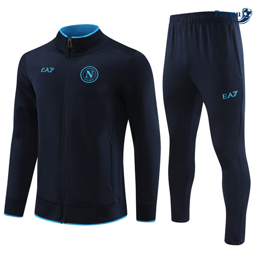 Promozionale Tuta Calcio - Giacca Bambino Napoli blu navy 2024-2025