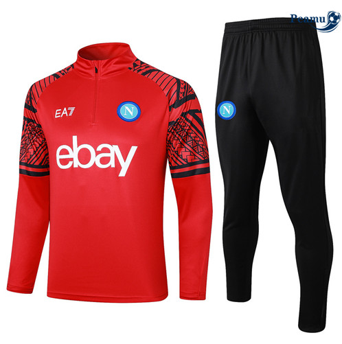 Nuove Tuta Calcio SSC Napoli rossetto 2024-2025