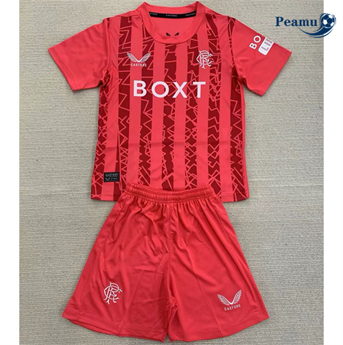 Promozionale Maglia Calcio Rangers FC Bambino Portiere Rosso 2024-2025