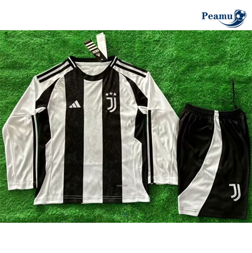 Nuove Maglia Calcio Juventus Bambino Prima Manica lunga 2024-2025