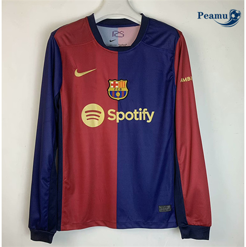 Creare Maglia Calcio Barcellona Prima Manica lunga 2024-2025