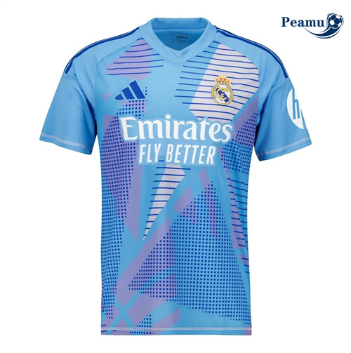 Saldi Maglia Calcio Real Madrid Portiere Blu 2024-2025