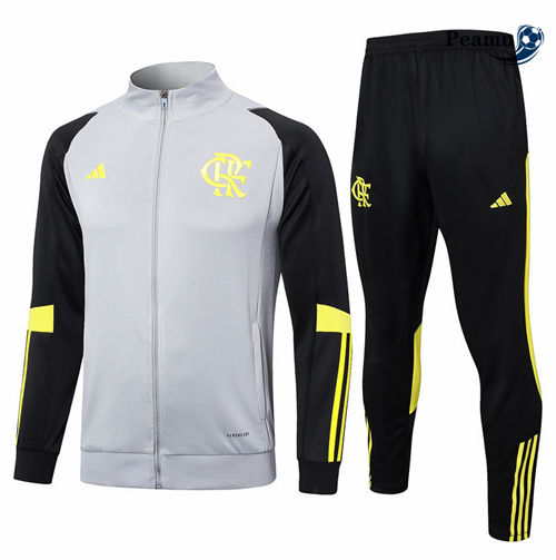 Negozio Tuta Calcio giacca Flamengo grigio chiaro 2024-2025