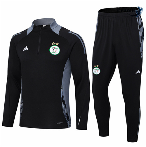 Negozio Tuta Calcio Algeria Nera 2024-2025