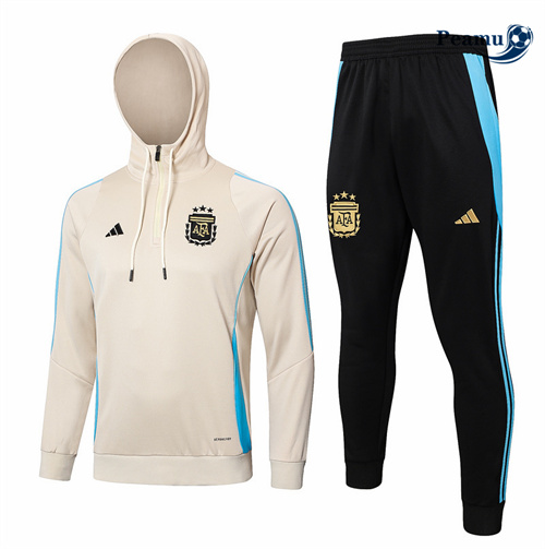 Scelta Tuta Calcio - Felpa con cappuccio Argentina giallo 2024-2025