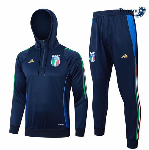 Comperare Tuta Calcio - Felpa con cappuccio Italia Blu navy 2024-2025