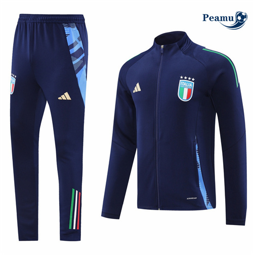 Nuove Tuta Calcio giacca Italia Blu navy 2024-2025