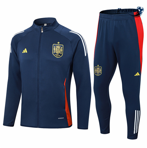 Sconto Tuta Calcio giacca Spagna Blu navy 2024-2025