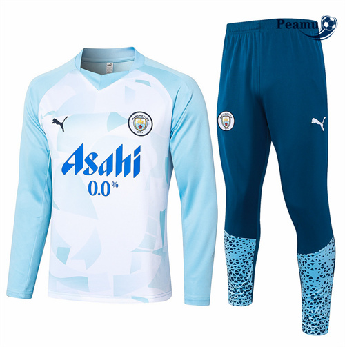 Negozio Tuta Calcio Manchester City Blu 2024-2025