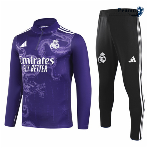 Nuove Tuta Calcio Bambino Real Madrid Viola special 2024-2025