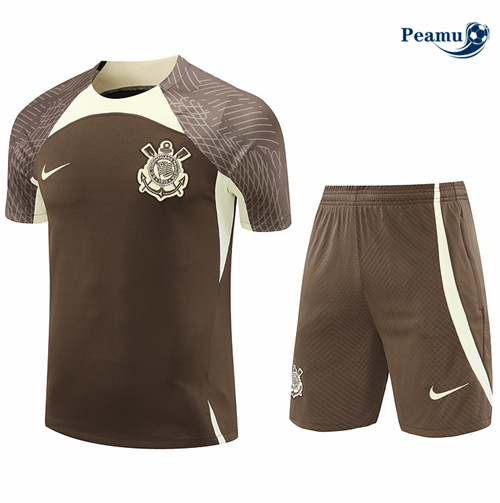 Offrire Kit Maglia Formazione Corinthians + Pantaloncini Brun 2024-2025
