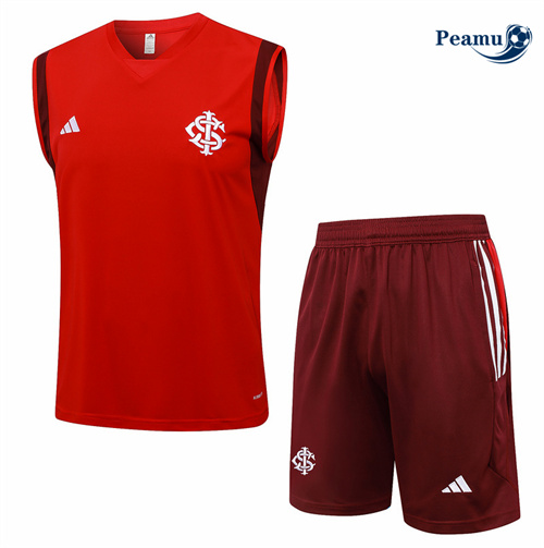 Creare Kit Maglia Formazione SC Internacional Canotta + Pantaloncini Rosso 2024-2025