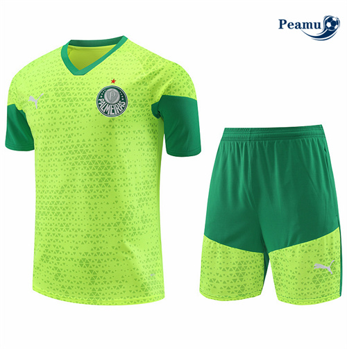 Vendita Kit Maglia Formazione Palmeiras + Pantaloncini giallo 2024-2025