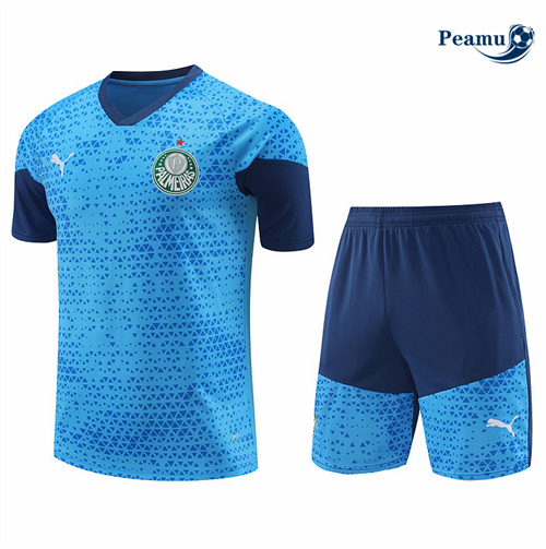 Collezione Kit Maglia Formazione Palmeiras + Pantaloncini Blu 2024-2025