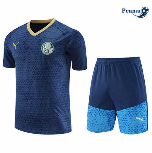Nuovo Kit Maglia Formazione Palmeiras + Pantaloncini Blu 2024-2025