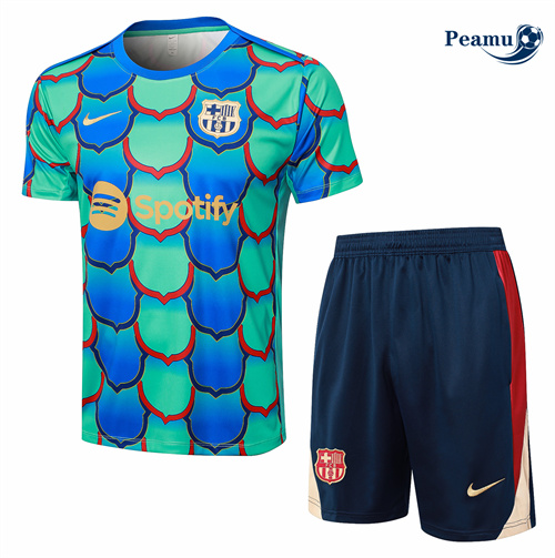 Comperare Kit Maglia Formazione Barcellona + Pantaloncini verde 2024-2025