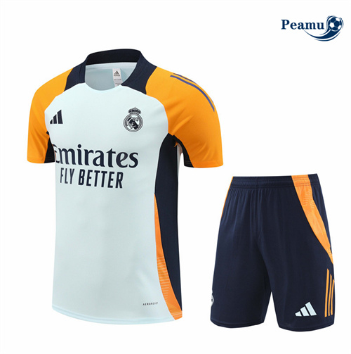 Acquistare Kit Maglia Formazione Real Madrid + Pantaloncini Bianco 2024-2025