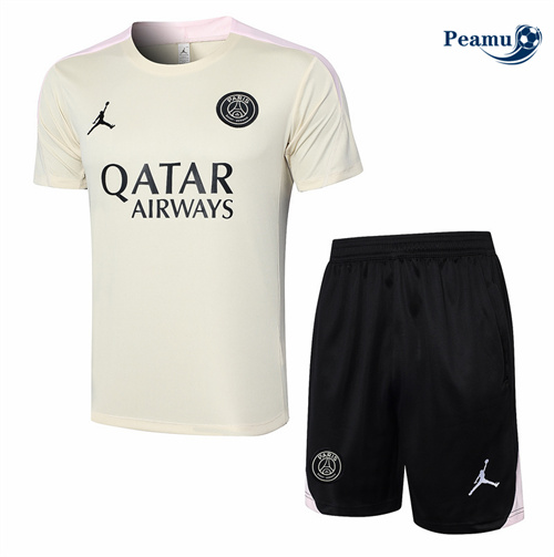 Nuovo Kit Maglia Formazione PSG + Pantaloncini giallo 2024-2025