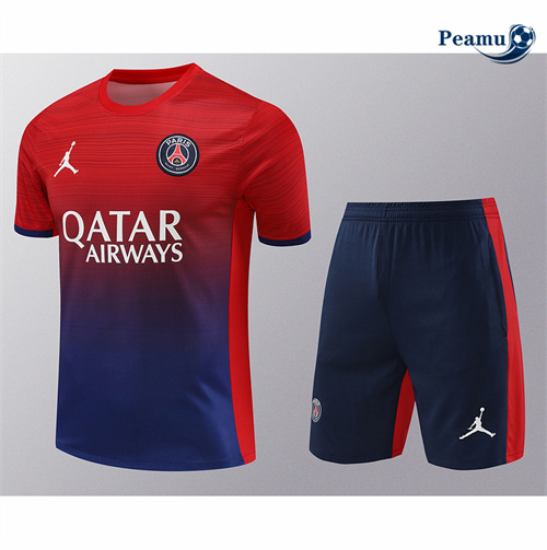 Offrire Kit Maglia Formazione PSG + Pantaloncini Rosso 2024-2025